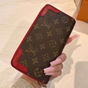 AUTHENTIC Louis Vuitton Zippy Wallet Retiro M61854 Brown Monogram